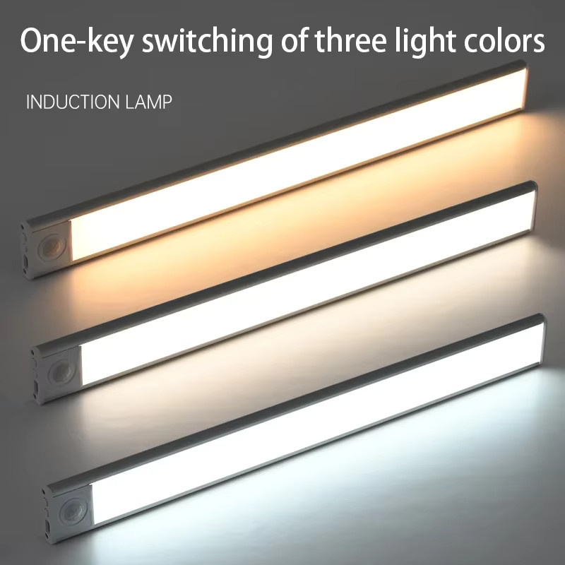 Pzsunly LED-Bar mit Bewegungssensor und USB Type-C als ultra dünnes, tragbares Nachtlicht für Küchenschrank, Schlafzimmer und Kleiderschrank - Bild 6