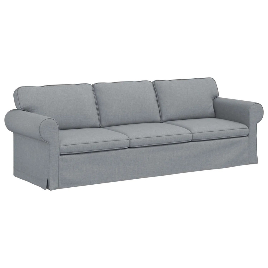 vidaXL Sofa Hellgrau mit Stoffbezug und modernem Design B/T/H: 215 x 82 x 80 cm - Bild 2