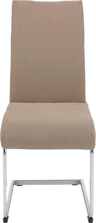 Mömax Stuhlhusse Dominik in Taupe/Beige aus Polyester und Elasthan-Stretch