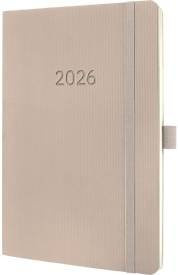 Wochenkalender Sigel Conceptum 2026 C2630, A5, 1 Jahr, 2 Seiten pro Woche, Beige - Bild 1