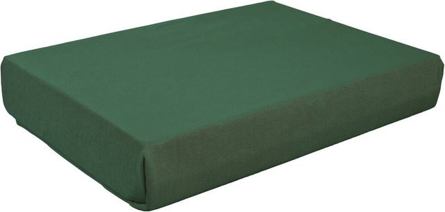 Boxspring Spannbetttuch aus Baumwolle in Dunkelgrün, Breite: 180 cm, Länge: 200 cm - Bild 1