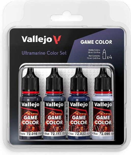 Vallejo Farb-Set, Ultramarin, 4 x 18 ml - Bild 1