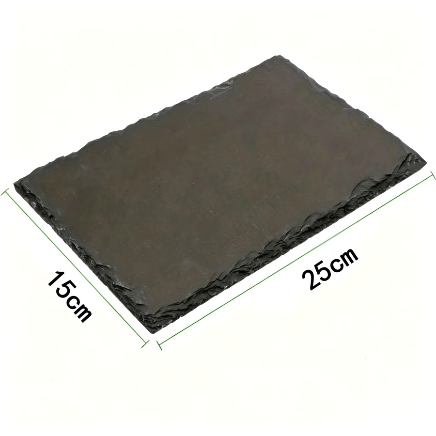Dofiki 6er Set Naturschiefer Servierplatten in Schwarz, B: 25,0 cm, T: 15,0 cm - Bild 4