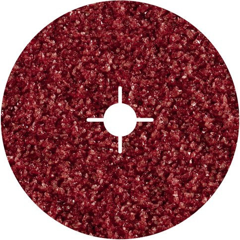 Wolfcraft Fiberschleifscheiben für Metall, Durchmesser: 115 mm, 5 Stück, rot - Bild 1