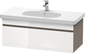 Duravit Waschtischunterschrank DuraStyle in Weiß Hochglanz, wandhängend, Breite: 100 cm, Tiefe: 45,3 cm, Höhe: 39,8 cm - Bild 1