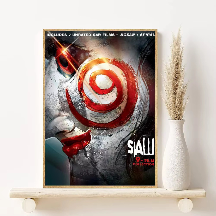 Potdemiel Saw Anime Poster Ästhetische Leinwandmalerei als Wandkunst für deine Wohnzimmer Dekoration in Mehrfarbig - Bild 4