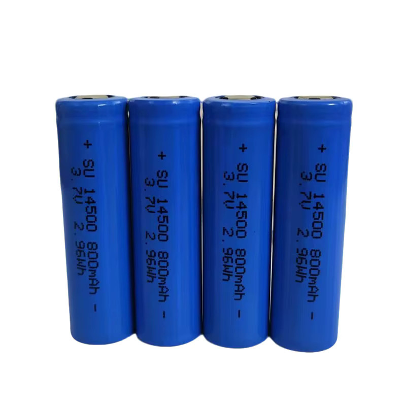 SUYIJIA 14500 Lithium-Ionen Akku 3,7 V, wiederaufladbar, 800 mAh, Farbe: Blau - Bild 2