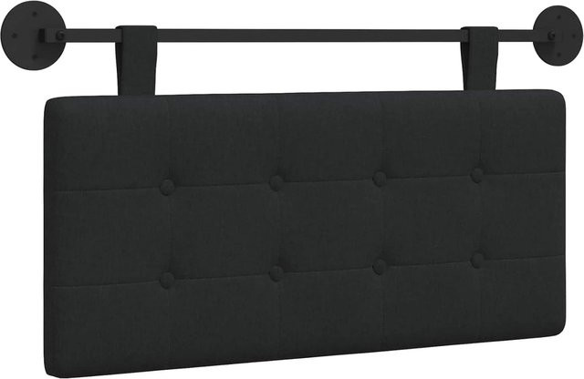 vidaXL Wandmontiertes Polsterpaneel in Schwarz mit Stoffbezug, B/H/T: 90 x 55 x 5 cm - Bild 1