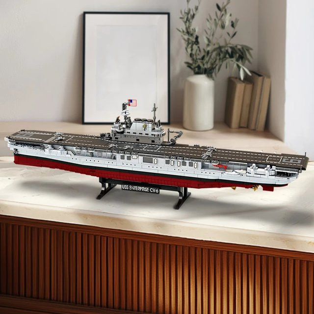 XMWL Militär Schlachtschiff Missouri Modellbausteine in Grau - Bild 1