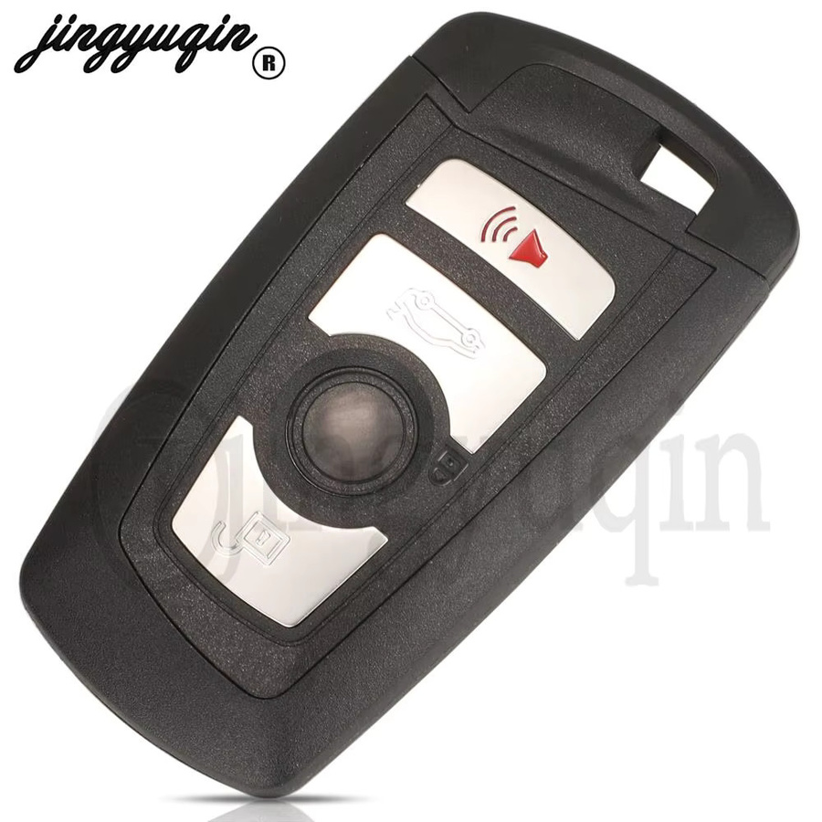 Jingyuqin Fernbedienungsschlüssel mit ID49 Chip für BMW 3er 5er 7er Serie X5 X6 F20 F22 F30 CAS4 CAS4+ FEMF-Serie in Rot und Schwarz - Bild 2