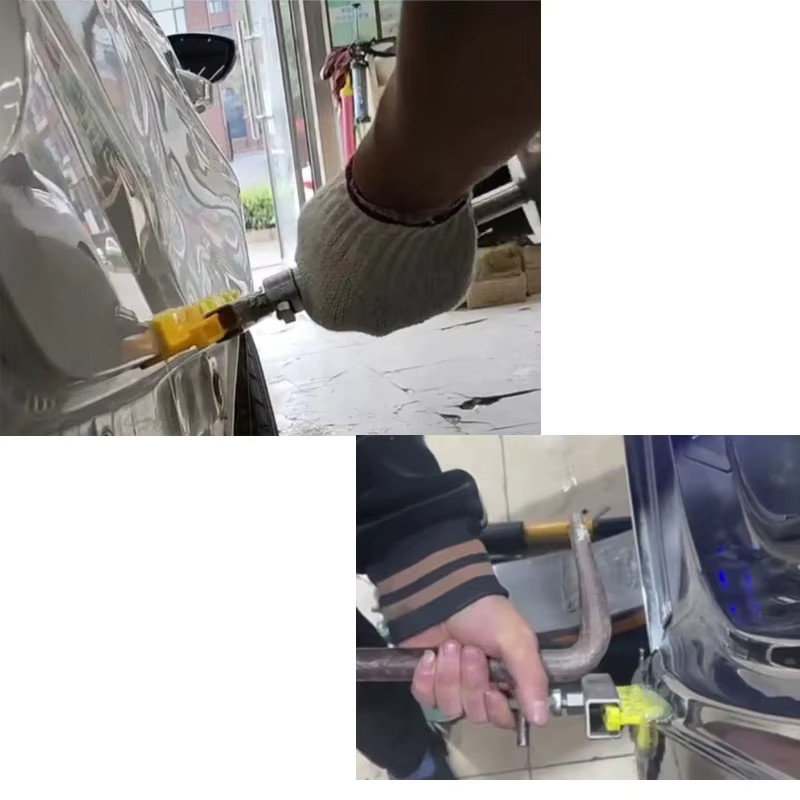 PDR King Gelbe Klebelaschen für die Dellenreparatur am Auto Connect Slide Hammer - Bild 2