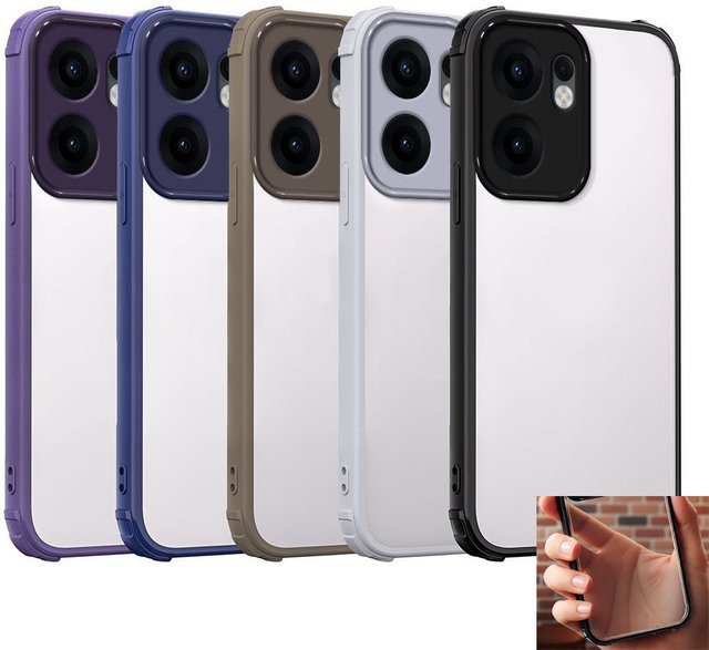 Stoßfeste Acryl-Schutzhülle für OPPO Reno14 F und Reno14 FS 5G in Lila - Bild 1