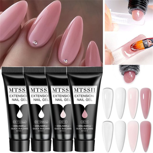 Mtssii Nagelverlängerungs-Gel-Set, Hartgel Acryl, Transparent, 20 ml - Bild 1