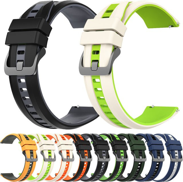Samsung Uhrenarmband Silikon, 22 mm, Schwarz, Samsung Galaxy Watch 3 - Bild 1