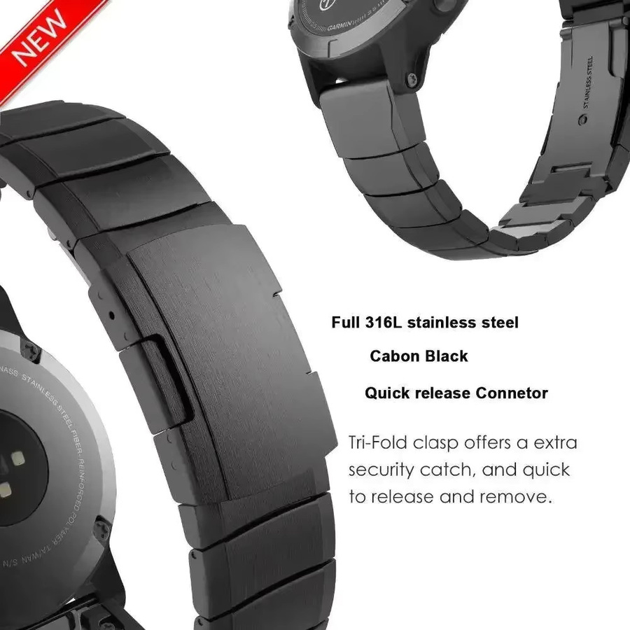 Geekthink Uhrenarmband Edelstahl, Silber, Unisex - Bild 3