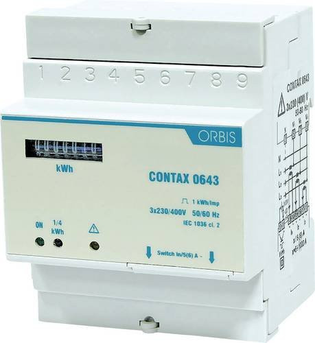 ORBIS Wechselstromzähler OB708800 mechanisch 40A in Weiß - Bild 1