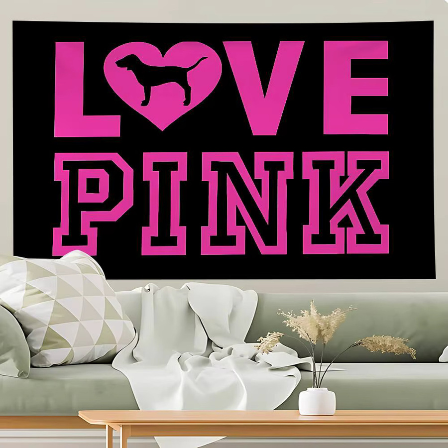 52TOYS Wandbehang Art Deco mit Herz-Motiv in Rosa - Bild 4