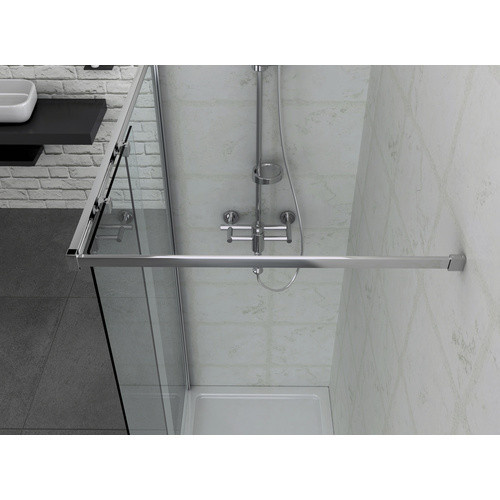 Sanotechnik Duschwand Elite Walk In aus Klarglas in Silber, B: 120 cm, H: 195 cm - Bild 2