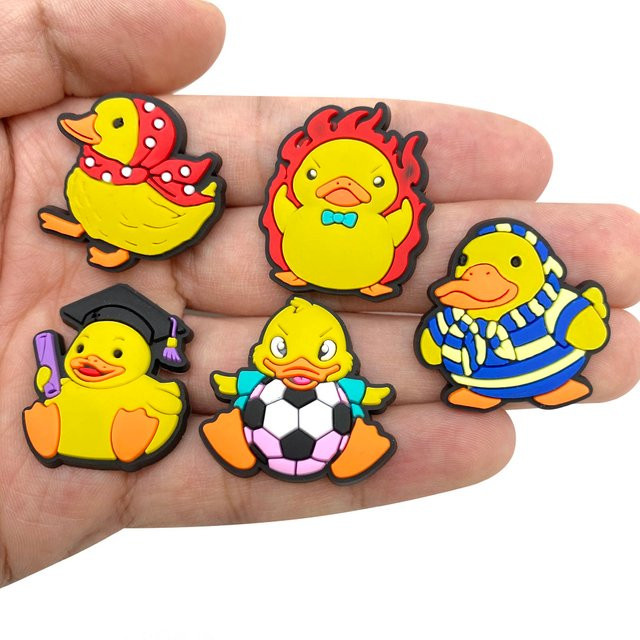 Happye&TiTi Charms, Cartoon Tier Ente, PVC, Armbänder, Slipper Zubehör - Bild 1