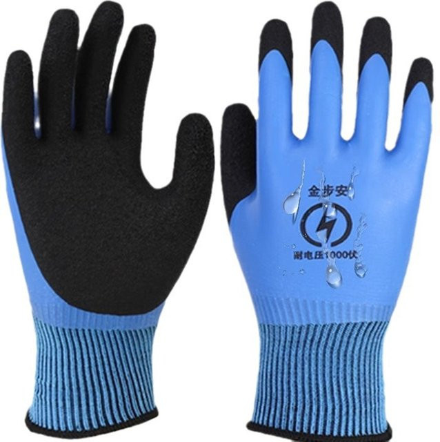 Blaue Elektriker-Isolierhandschuhe mit 1000 V Spannungsfestigkeit für deinen Sicherheitsschutz, 1 Paar - Bild 1