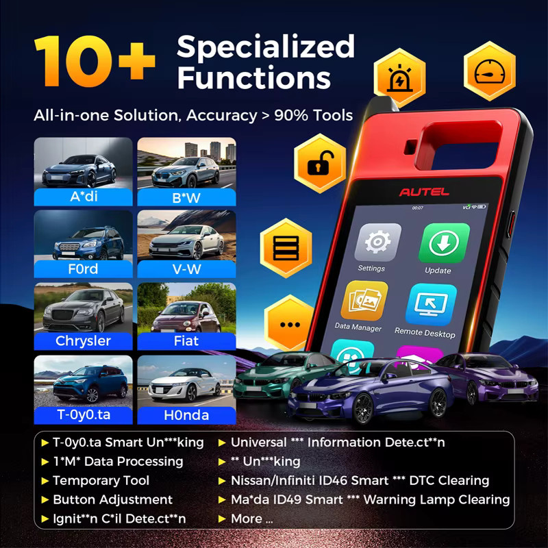 Autel MaxiIM KM100 KM100E Universelles Schlüsselprogrammiergerät und FOB-Programmierer mit OBD IMMO Lernwerkzeug - Bild 4