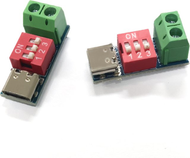 PD-Trigger-Modul USB-C-Tester mit 100 W PD3.0 und QC4+ in Multicolour für DIY-Elektronik, einstellbarer Schnellladedetektor und Voltmeter (5–20 V) - Bild 1