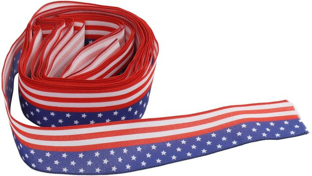 Patriotisches Dekoband OutsideWorld mit Sternen und Streifen, Farbe: Rot, Weiß, Blau, Breite: 6,5 cm, Länge: 10 m - Bild 1