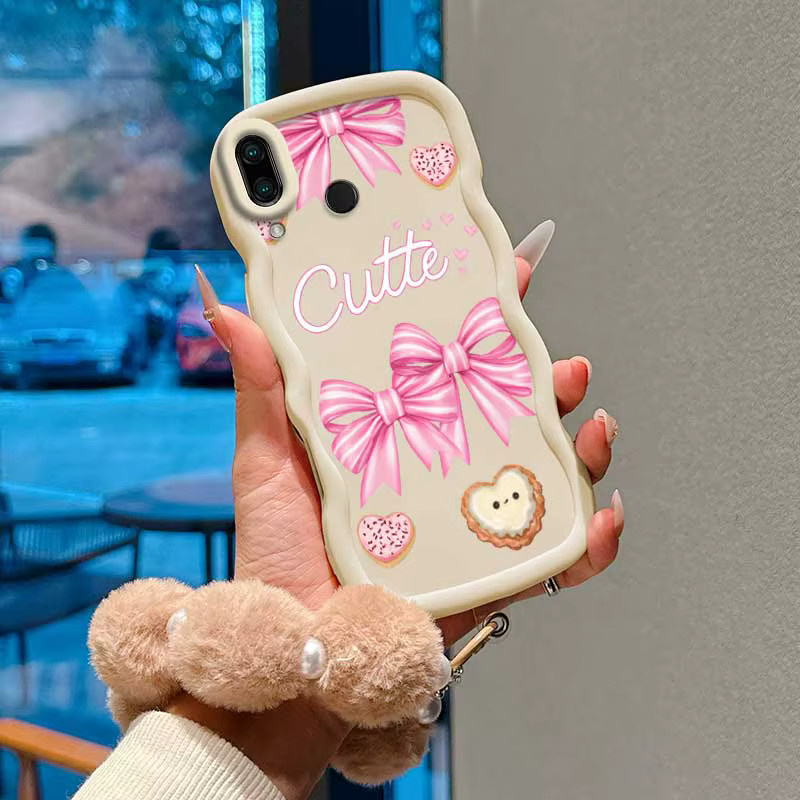 Xiaomi Handyhülle mit Gebäck-Design und Trageband für Android Smartphones in Pink und Multicolour - Bild 2