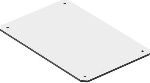 Spelsberg GEOS-S EPT 3030 72202301 Montageplatte aus Isolierstoff in Weiß, B: 15,0 cm, L: 22,5 cm, H: 0,4 cm - Bild 1