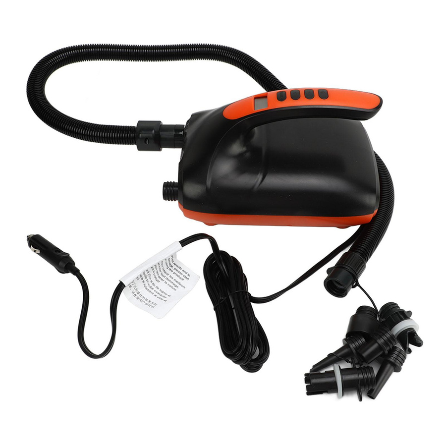 Elektrische 12V Luftpumpe für aufblasbare Stand-Up-Paddleboards mit Digitalanzeige und 20 PSI, 2-stufige Pumpe - Bild 4