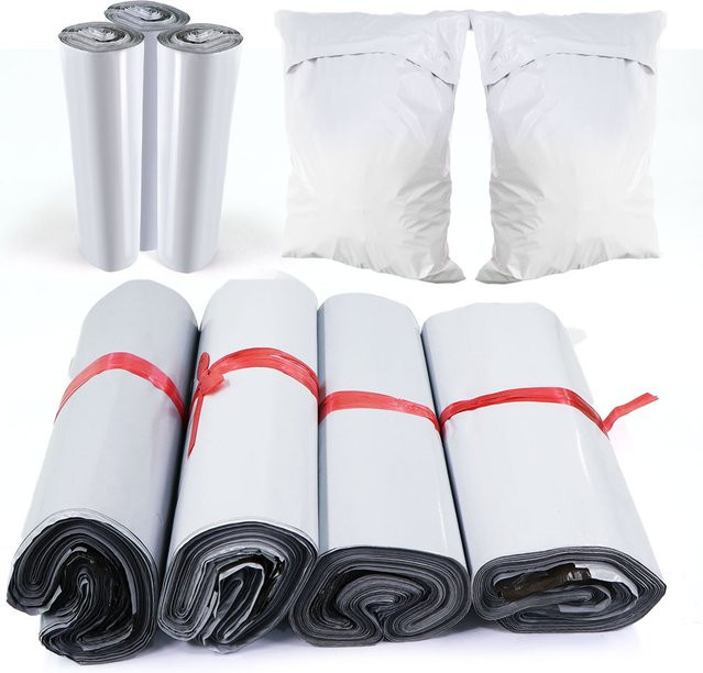 Selbstklebende Express-Versandtaschen aus weißem Kunststoff für Postverpackungen - Bild 1