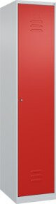 C+P Spind Classic PLUS Spind mit 1 Abteil und mittiger Trennwand, Farbe: Verkehrsrot, H x B x T: 185 x 40 x 50 cm - Bild 1