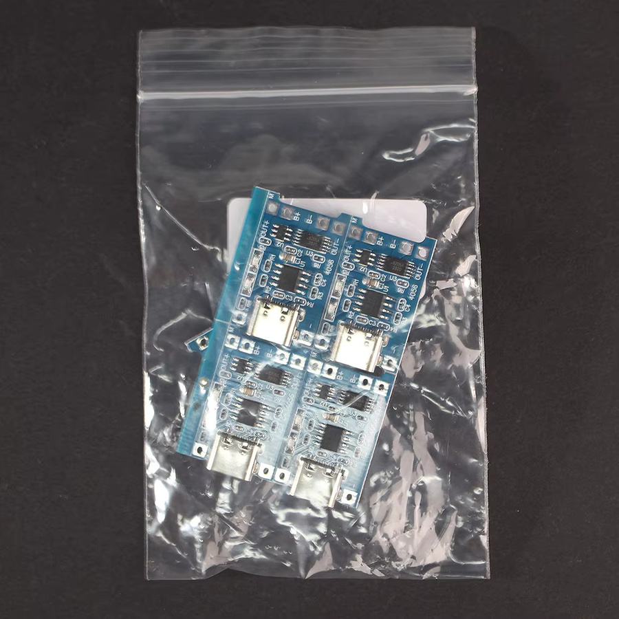 5 Stück Lithium-Ionen Batterie Lade-Module mit Typ-C und Micro-USB Anschluss sowie Schutzfunktion in Blau - Bild 3