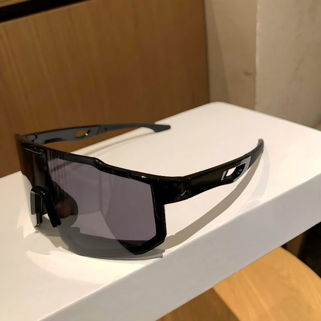 DIXSG Sportsonnenbrille, Vollrand, Kunststoff, Schwarz, Unisex - Bild 1