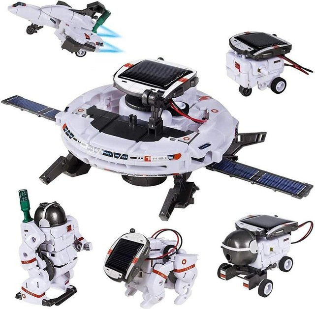 Fashnics 6-in-1 STEM Solarroboter-Bausatz, weiß, ab 3 Jahre - Bild 1