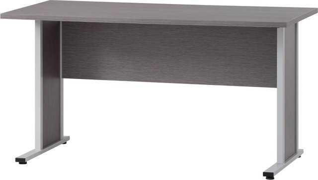PROREGAL Schreibtisch Lion Large in Eschegrau und Weiß, H x B x T: 70 x 140 x 65 cm - Bild 1