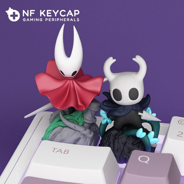 Hollow Knight Silksong Kawaii Knight Keycap für mechanische Tastaturen zur kreativen Dekoration - Bild 1