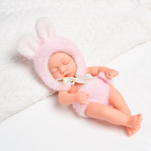 JINGXIN PRINCESS Reborn-Puppe, Weiche Vinyl-Puppe, mit Kleidung, Rosa / Pink - Bild 1