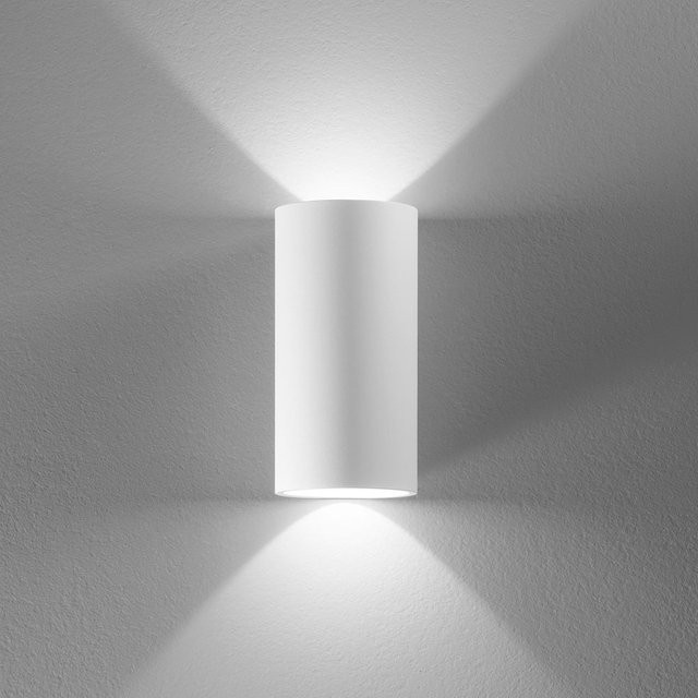 DLS Lighting Tubo LED-Wandleuchte in Weiß mit Up-Down-Lichtfunktion und warmweißem Licht (3000K) - Bild 1