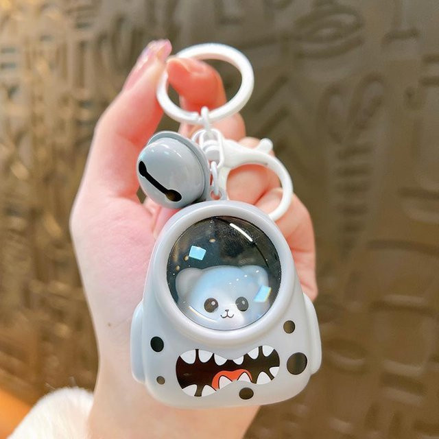 IFYOUOO Schlüsselanhänger Kapibara, Weltraumkapsel, white, Unisex - Bild 1