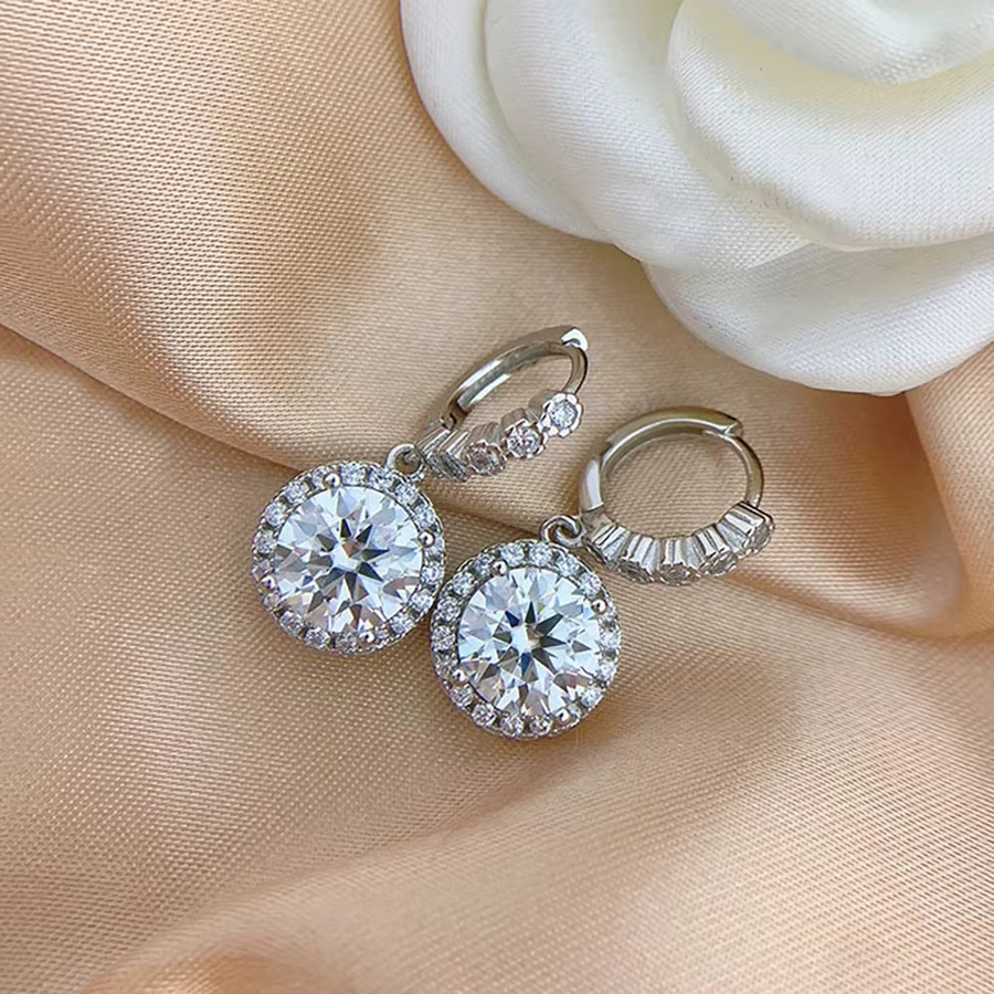 Joyce jelly Ohrringe, 925 Silber, Moissanite, Bunt, Damen - Bild 1