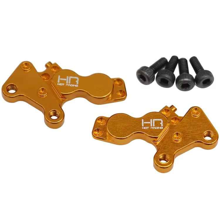 Hot Racing Aluminium-Gold-Bremssattel, Zubehör, 1:8, Metall, Gelb - Bild 1