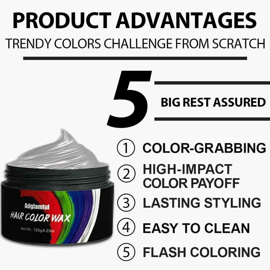 Adglamful Haarwachs Paste, Mehrfarbig, Unisex - Bild 2