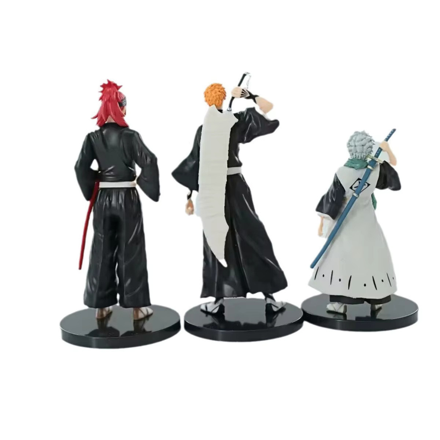 Aixlan 3er-Set Bleach Anime-Figuren aus PVC: Kurosaki Ichigo und Kuchiki Rukia Sammelfiguren in Multicolor - Bild 2