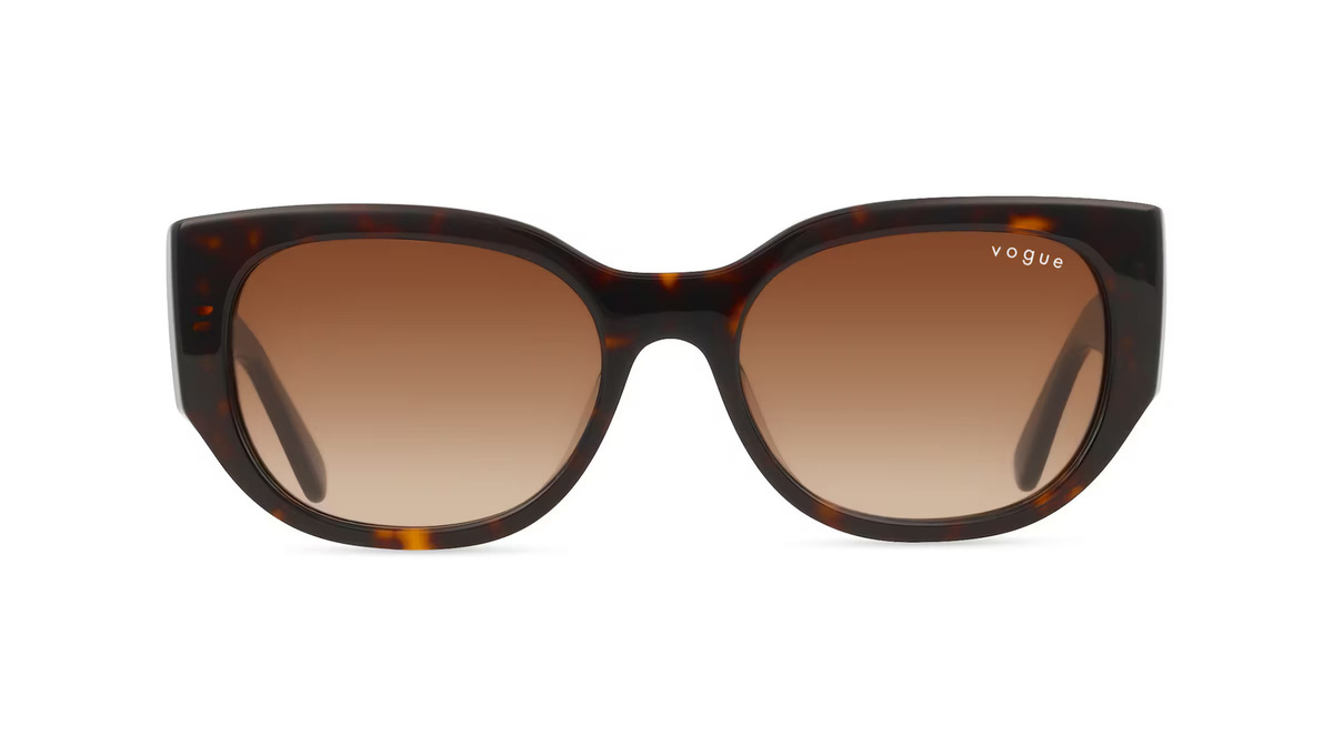 Vogue VO5641SU Sonnenbrille Damen, Vollrand, Hexagonal, Acetat, braun - Bild 1