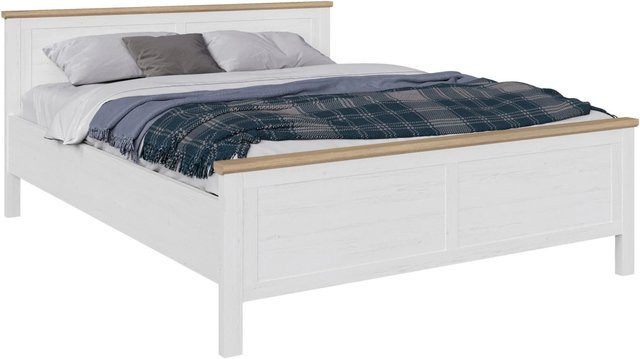 Mömax Bett Korsika in Eiche und Pinie, Skandinavischer Stil, B/T/H: 160 x 200 x 90 cm - Bild 1