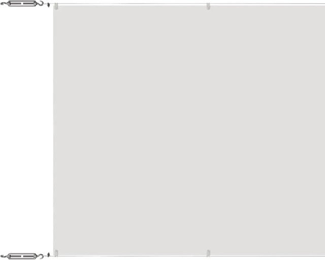 vidaXL Senkrechtmarkise aus Oxford-Gewebe in Weiß, Breite: 140 cm, Höhe: 600 cm - Bild 1
