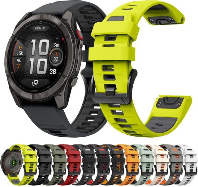 Garmin Uhrenarmband Silikon, Multicolor, Unisex - Bild 1