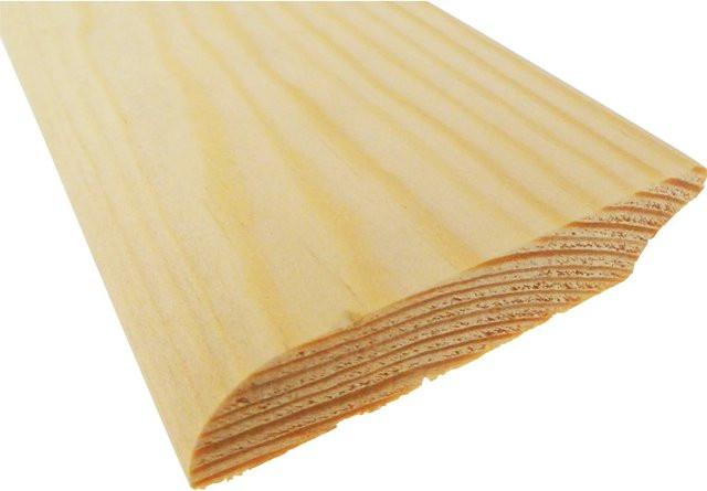 Döllken Profiles Sockelleiste aus Kiefer Massivholz in Braun und Beige, Höhe: 60 mm, Tiefe: 13 mm, Länge: 2400 mm - Bild 1