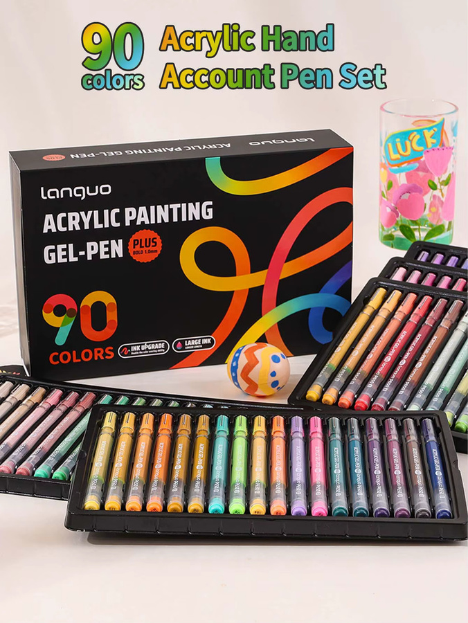 Languo Acryl-Gelstift-Set mit feiner 1,0 mm Spitze für Malerei und Skizzieren in Multicolour - Bild 3